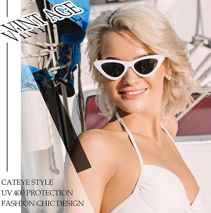 Joopin Polarized Cat Eye Sunglasses for Women Vintage Cateye Sun Glasses UV400 Protection
