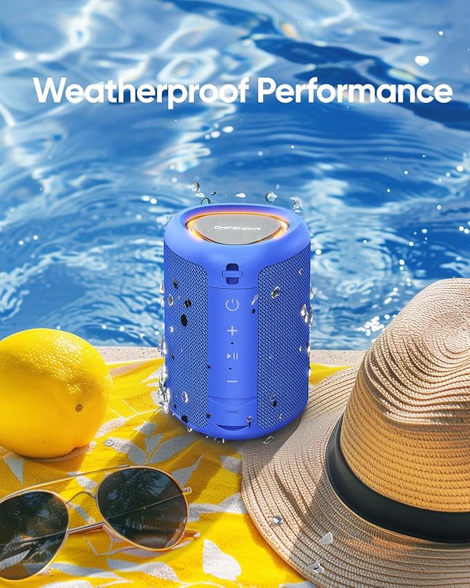 Portable Bluetooth Speaker Valentines Gifts For Him: Powerful Crystal Clear Sound/Romantic Light/IPX5 Waterproof/All Day Playtime/BT 5.3/TWS Paring,Small Wireless Speaker for Outdoor|Travel|Date Night