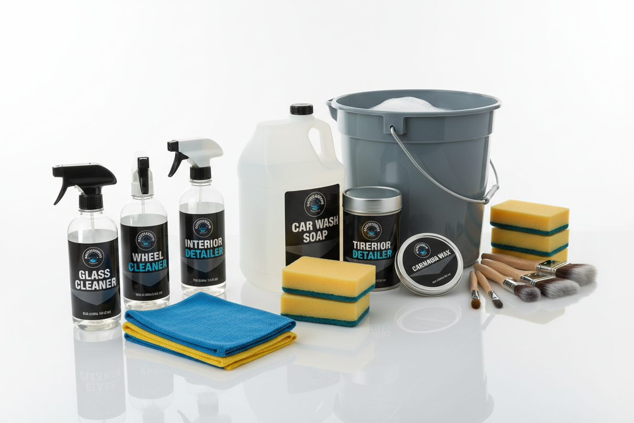 Car cleaning supplies