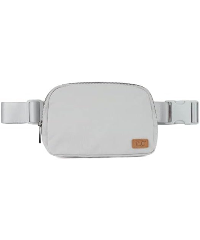C.C Belt Bag Fanny Pack Crossbody Bag Fashion Waist Pack with Adjustable Strap - Gift for Women (BG-4253) (lt. grey)