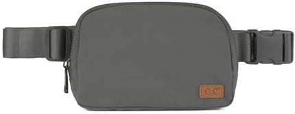 C.C Women's Belt Bag - Crossbody & Fanny Pack Waist Pack with Adjustable Strap (BG-4253) - Grey
