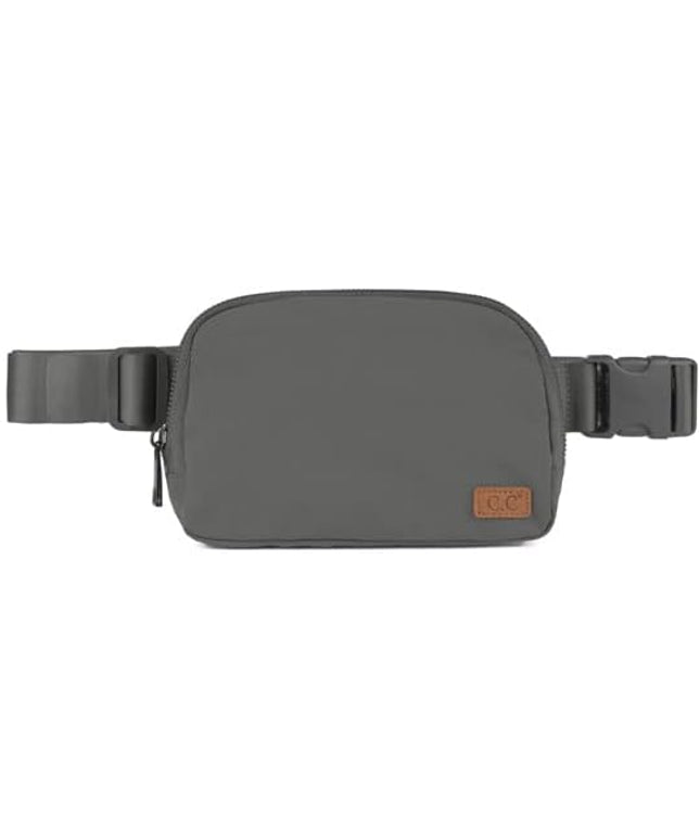 C.C Women's Belt Bag - Crossbody & Fanny Pack Waist Pack with Adjustable Strap (BG-4253) - Grey