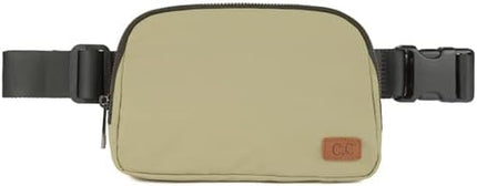C.C Women's Belt Bag - Fanny Pack & Crossbody Bag for Waist - Adjustable Strap, Khaki (BG-4253)