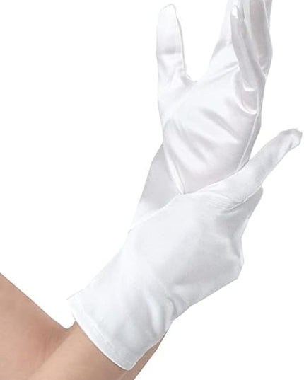 Sahabowi Satin Gloves Formal Bridal Banquet Party Wedding Opera Solid Colorful Mitten For Women