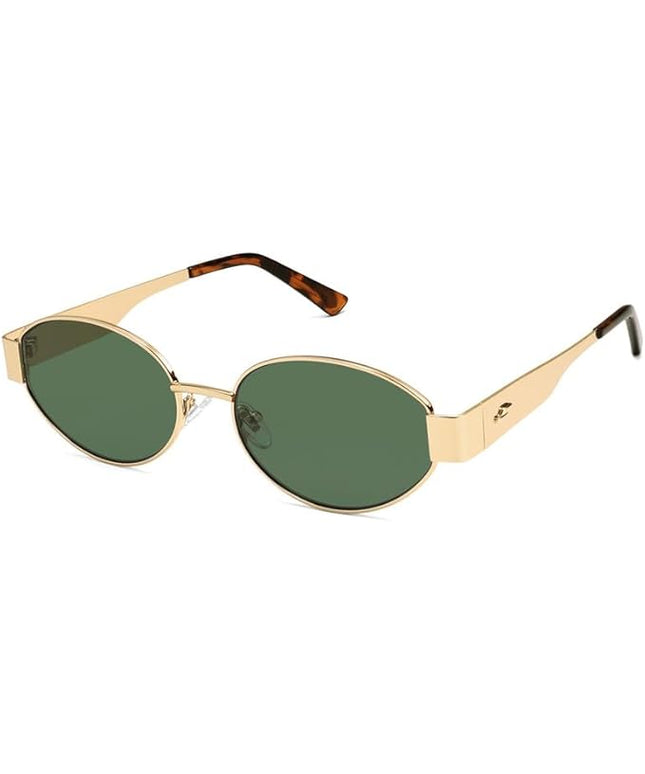 SOJOS Retro Oval Sunglasses for Women Trendy Classic Shades UV400 Protection SJ1256