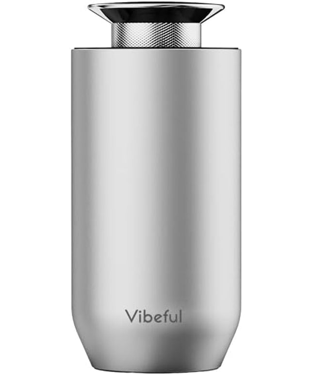 Go Waterless Fragrance Oil Diffuser, Portable Cold Air Scent Machine for Home Office & Car, Cordless Rechargeable Aviation Aluminum Aromatherapy Diffuser with 3 Intensity Levels (Silver)