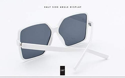 Dollger Oversized Square Sunglasses for Women Big Large Wide Fashion Shades for Men UV Protection Unisex