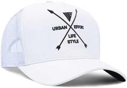 Urban Effort Mesh Back Cap - for Men and Women Baseball Hat 5-Panel Trucker Hat - Great Snapback Closure for Hunting & Hiking