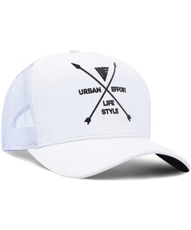 Urban Effort Mesh Back Cap - for Men and Women Baseball Hat 5-Panel Trucker Hat - Great Snapback Closure for Hunting & Hiking