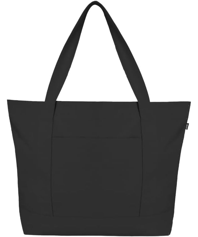Eco Right Canvas Tote Bag for Women with Zip & Inner Pocket, 100% Organic Cotton Tote Bags for Men, Shopping, Beach