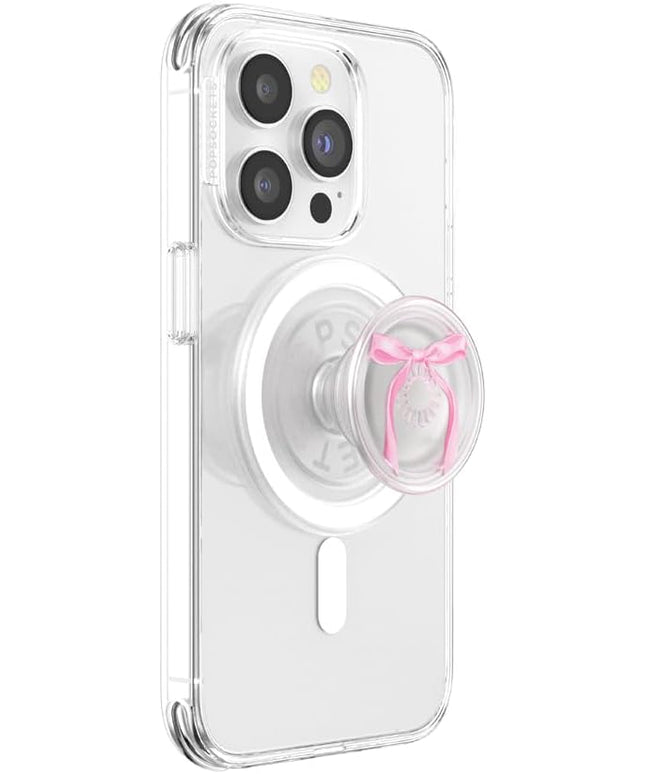 PopSockets PopGrip for MagSafe, Magnetic Phone Grip & Stand, Swappable Top, Secure Grip for iPhone MagSafe Cases, Kickstand for Hands-Free Viewing, Wireless Charging Compatible - Translucent Mint
