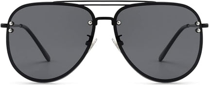 Trendy Oversized Aviator Sunglasses Womens, Retro Cute Big Shades Women's Fashion Sun Glasses UV Protection VF2203