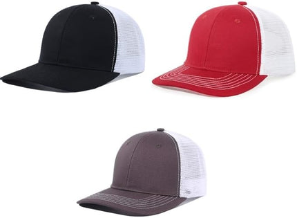 kozinu Unisex Trucker Hats Blank Mesh Snapback Hats Sport Plain Baseball Caps Adjustable Fitted Hat