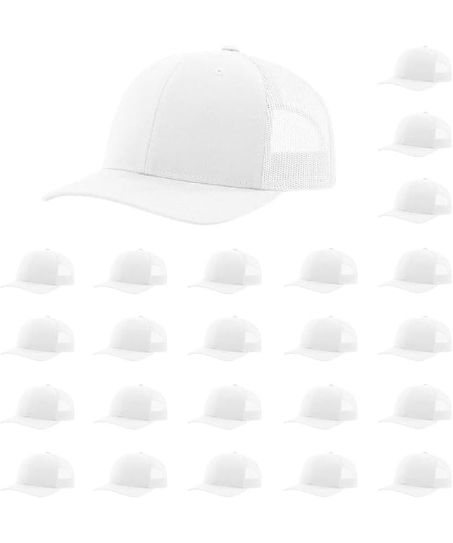 Richardson 112 Classic Six-Panel Adjustable Snapback Trucker Cap | Bulk Packs Available