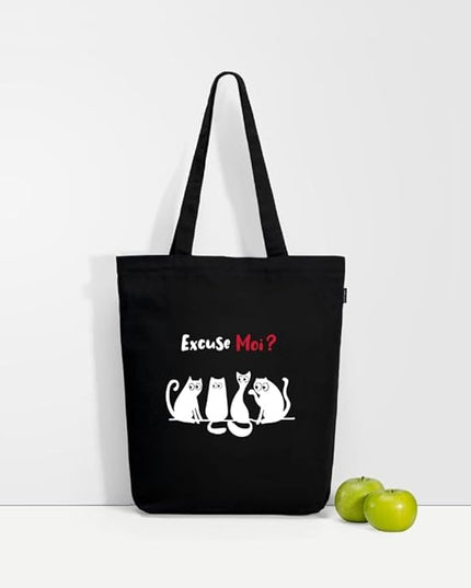 Ecoright Tote Bag for Women with Zipper, Small Tote Bag, Canvas Bag, Reusable Cotton Bag for Beach, Grocery, School & Work