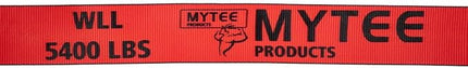 Mytee Products 4 Pack Winch Straps 4" x 30' Red Heavy Duty Tie Down w/Delta Ring WLL# 5400 lbs | 4 Inch Cargo Control for Flatbed Truck Utility Trailer