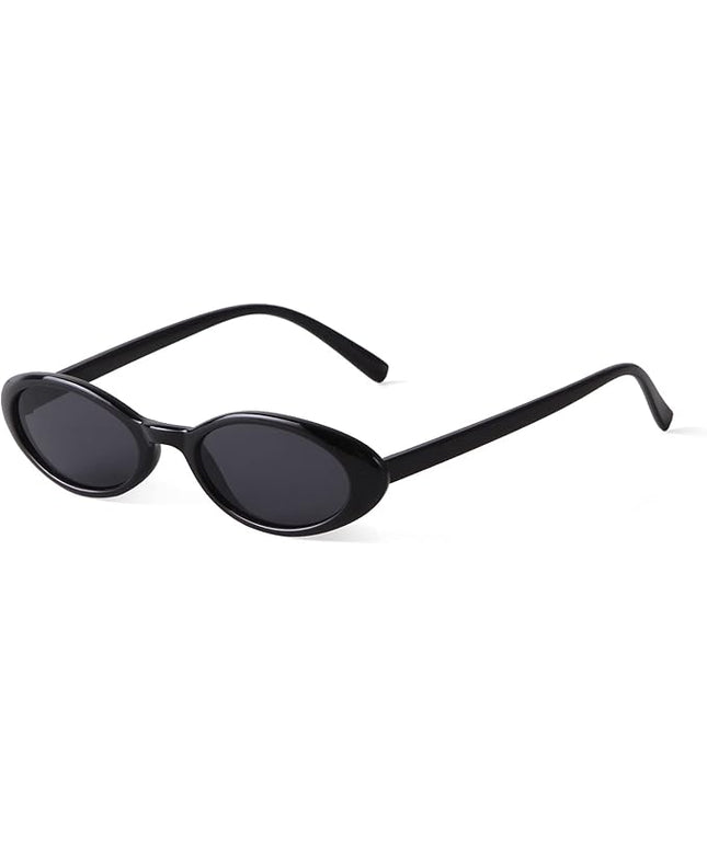 VIA LEECA Trendy Oval Sunglasses Women 90’s Vintage Sun Glasses Fashion Tinted Glasses UV400 Protection
