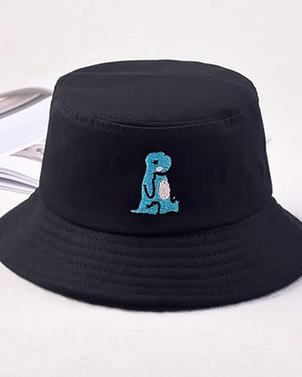 XYIYI Fashion Embroidery Bucket Hat Cotton Beach Fisherman Hats for Women Girls