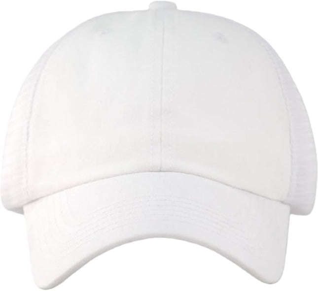 TSSGBL Classic Mesh Trucker Hat, Small & OSFM & XXL Options, Men Women Basic Adjustable Snapback Plain Blank Baseball Cap