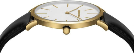Roberto Marino RM1423 Men’s Luxury Watch – Japanese Quartz, Leather Strap, White Dial, 3 ATM Water Resistant