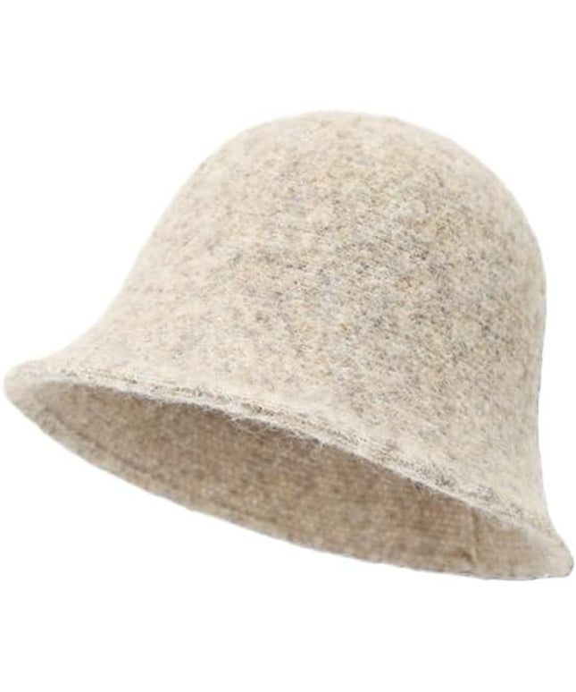 Winter Plush Fuzzy Polyester Bucket Hat Fisherman Hats for Women Men Bucket hat