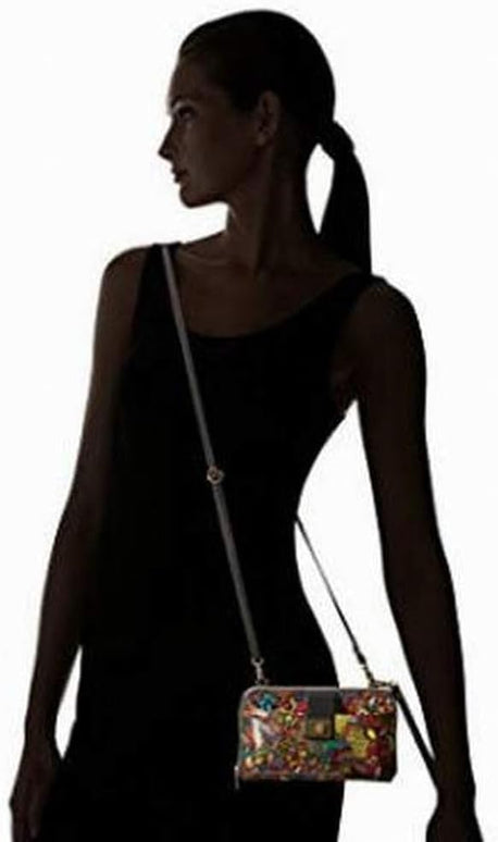 Sakroots Artist Circle Smartphone Crossbody in Coated Canvas, Detachable Wristlet Strap