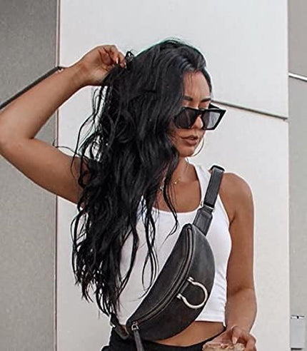 FEISEDY Vintage Square Cat Eye Sunglasses Women Trendy Cateye Sunglasses B2473
