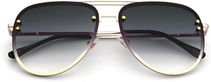 Trendy Oversized Aviator Sunglasses Womens, Retro Cute Big Shades Women's Fashion Sun Glasses UV Protection VF2203