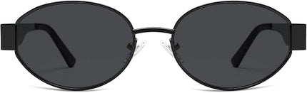 SOJOS Retro Oval Sunglasses for Women Trendy Classic Shades UV400 Protection SJ1256