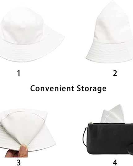 Malaxlx Unisex Bucket Hat Beach Sun Hat Aesthetic Fishing Hat for Men Women Teens, Reversible Double-Side-Wear