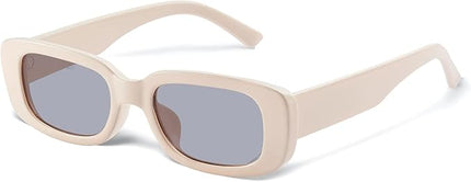 JASPIN Rectangle Sunglasses for Women Men Trendy Y2k Retro 90s Sun Glasses UV Protection Cool Square Frame