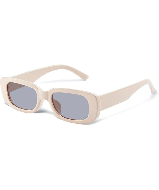 JASPIN Rectangle Sunglasses for Women Men Trendy Y2k Retro 90s Sun Glasses UV Protection Cool Square Frame