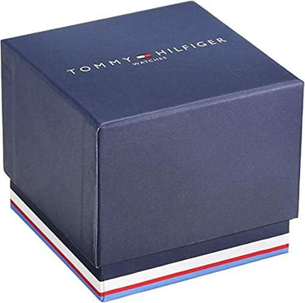 Tommy Hilfiger Men's Dressy Watch – Quartz Multifunction, Stainless Steel Case, Skeleton Dial, Link Bracelet – Gift for Him