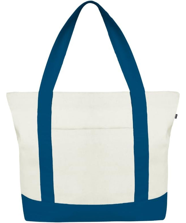 Eco Right Canvas Tote Bag for Women with Zip & Inner Pocket, 100% Organic Cotton Tote Bags for Men, Shopping, Beach
