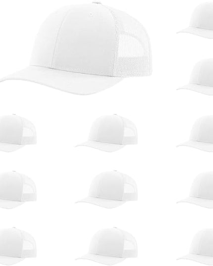 Richardson 112 Classic Six-Panel Adjustable Snapback Trucker Cap | Bulk Packs Available