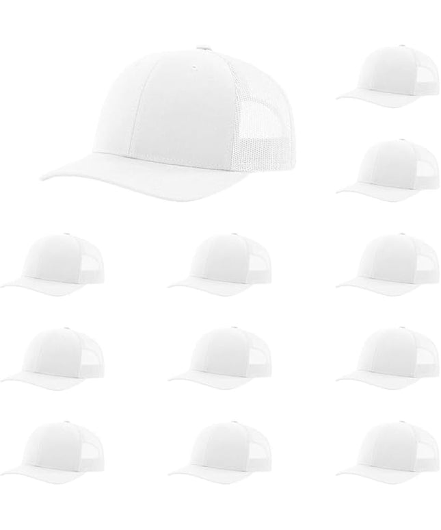 Richardson 112 Classic Six-Panel Adjustable Snapback Trucker Cap | Bulk Packs Available