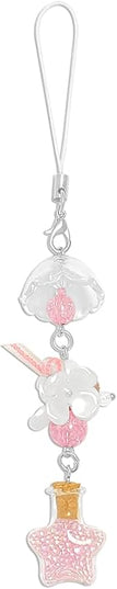 1-4PCS Cute Phone Charms Aesthetic Y2K Cell Phone Charms Strap Strawberry Butterfly Star PhoneCharm Y2K Accessories for Bag Keychain Airpods Camera Pendants Decor