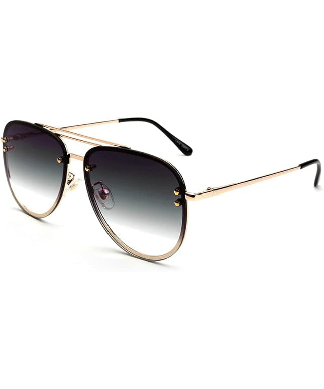 Trendy Oversized Aviator Sunglasses Womens, Retro Cute Big Shades Women's Fashion Sun Glasses UV Protection VF2203