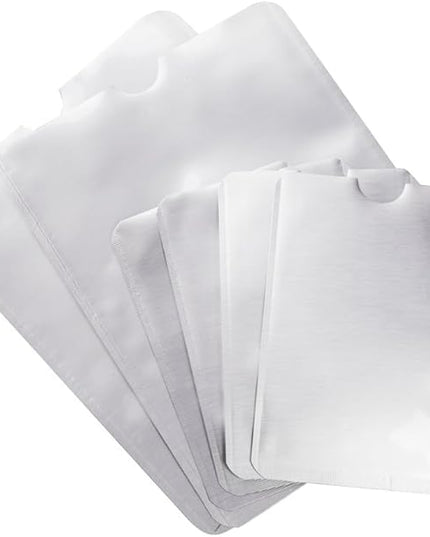 RFID Blocking Sleeve Anti Theft 4 Credit Card & 2 Passport Holder Wallet Pocket