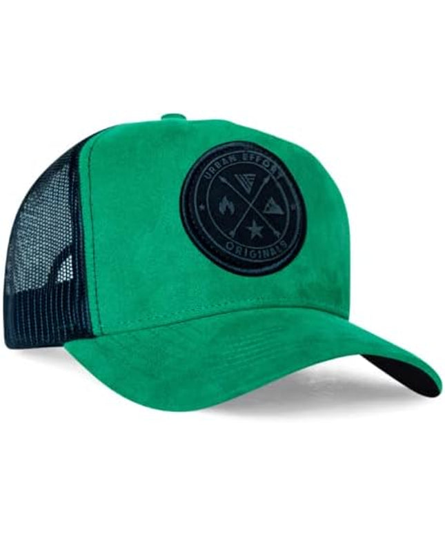 Urban Effort Mesh Back Cap - for Men and Women Baseball Hat 5-Panel Trucker Hat - Great Snapback Closure for Hunting & Hiking