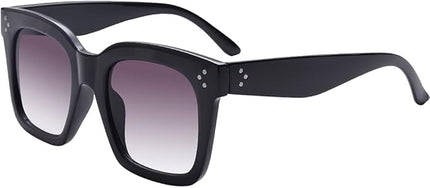Vintage Women Oversized Sunglasses Designer Luxury Square Sun Glasses UV400 Protection Flat Lens
