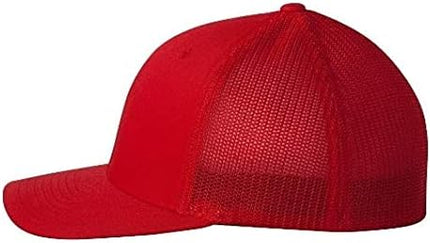 Flexfit 6511 Fitted Mid-Profile Stretchable Mesh Panels Trucker Cap | Bulk Pack Available