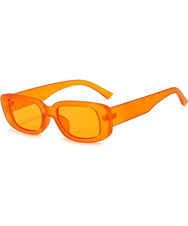Dollger Rectangle Sunglasses for Women Men Trendy Retro Fashion Sunglasses UV 400 Protection Square Fram