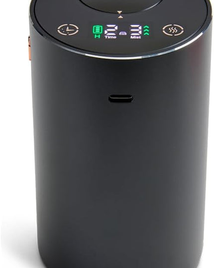 NEOM Wellbeing Pod Mini+ Essential Oil Diffuser, Black I Waterless and Wireless I Portable & Versatile - car, Office or Home I Up to 125 Hours of Natural Fragrance use per Charge