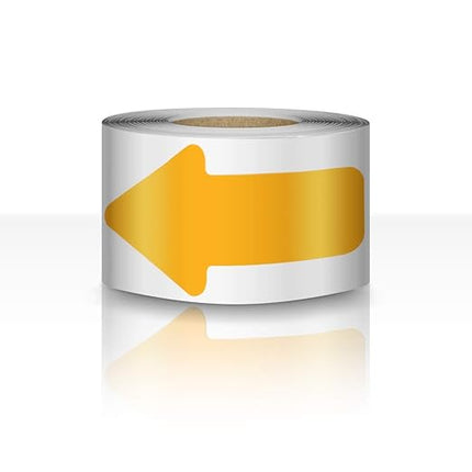 Arrow Floor Sticker Tape 2"4" Floor Marking Sign 200 PCS Decal Orange