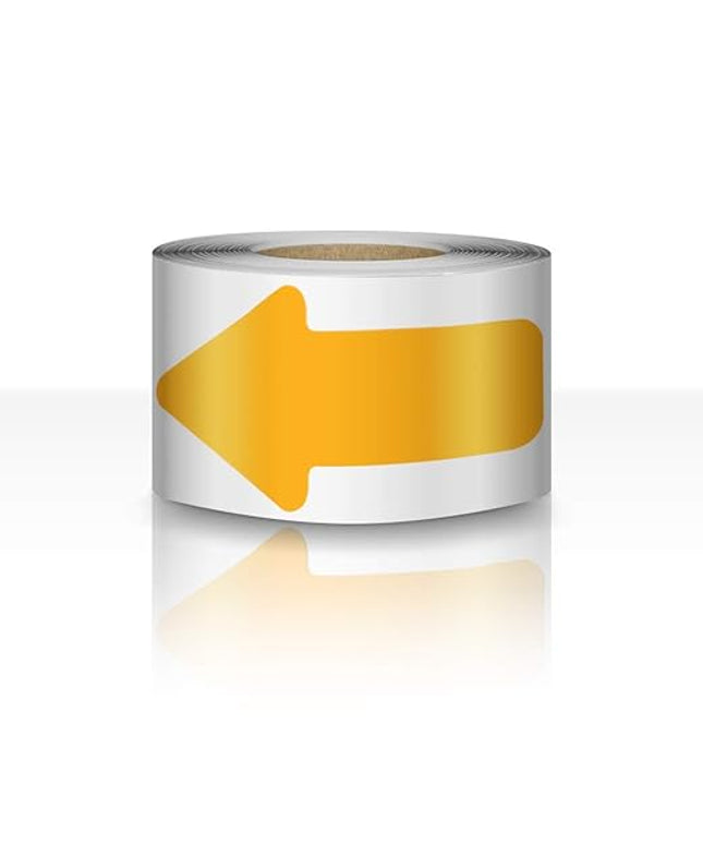 Arrow Floor Sticker Tape 2"4" Floor Marking Sign 200 PCS Decal Orange