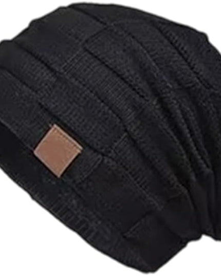 Beanie for Men and Women, Cuffed Knitted Fleece Lined Soft Warm Running Cycling Ski Hats Stocking Beanies Skull Cap
