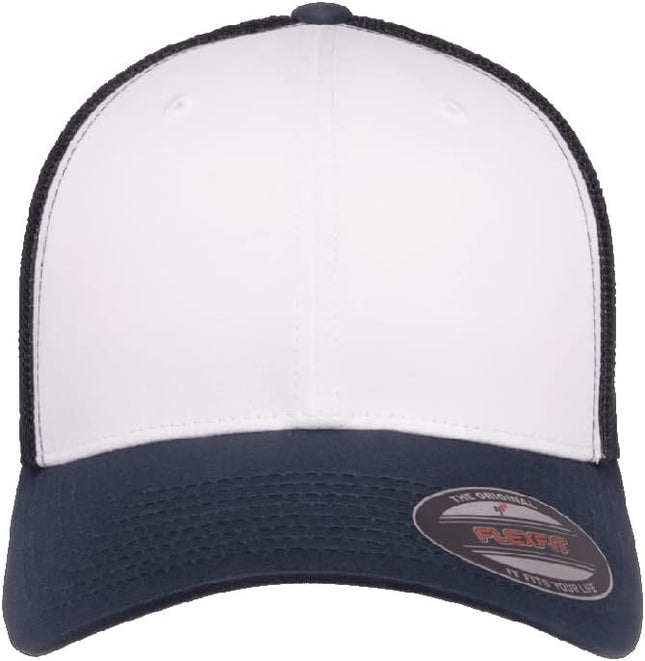 Flexfit 6511 Fitted Mid-Profile Stretchable Mesh Panels Trucker Cap | Bulk Pack Available