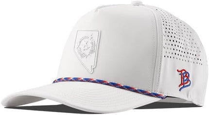 Branded Bills Nevada Stealth PVC Curved 5 Panel Rope, Snapback Closure, Lightweight, Comfortable Baseball Cap