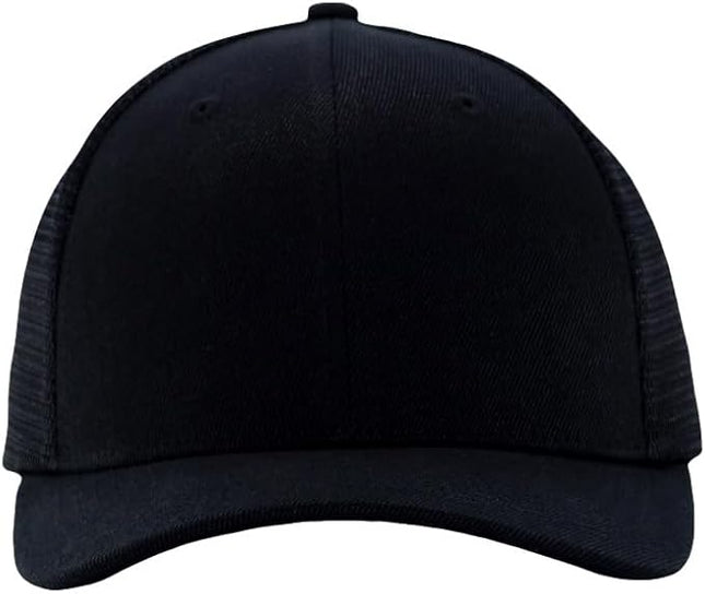Mesh Snapback Hat (M/L/XL/XXL) - Blank Structured Men's Trucker Hats-Baseball Caps - Adjustable Ball Cap